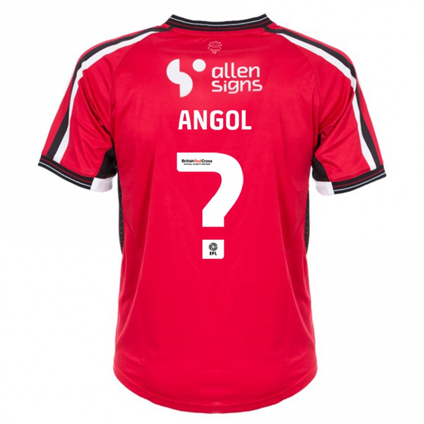 Niño Fútbol Camiseta Mekhi Angol #0 Rojo 1ª Equipación 2023/24 México