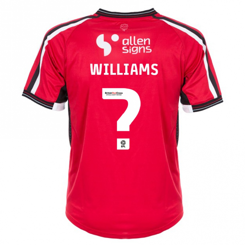 Niño Fútbol Camiseta Katie Williams #0 Rojo 1ª Equipación 2023/24 México