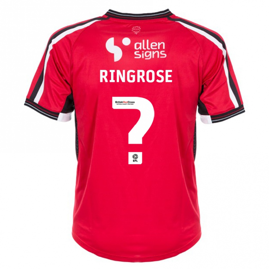 Niño Fútbol Camiseta Abi Ringrose #0 Rojo 1ª Equipación 2023/24 México