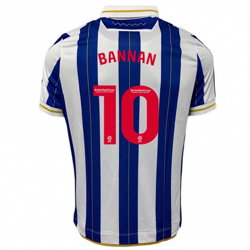 Niño Fútbol Camiseta Barry Bannan #10 Azul Blanco 1ª Equipación 2023/24 México