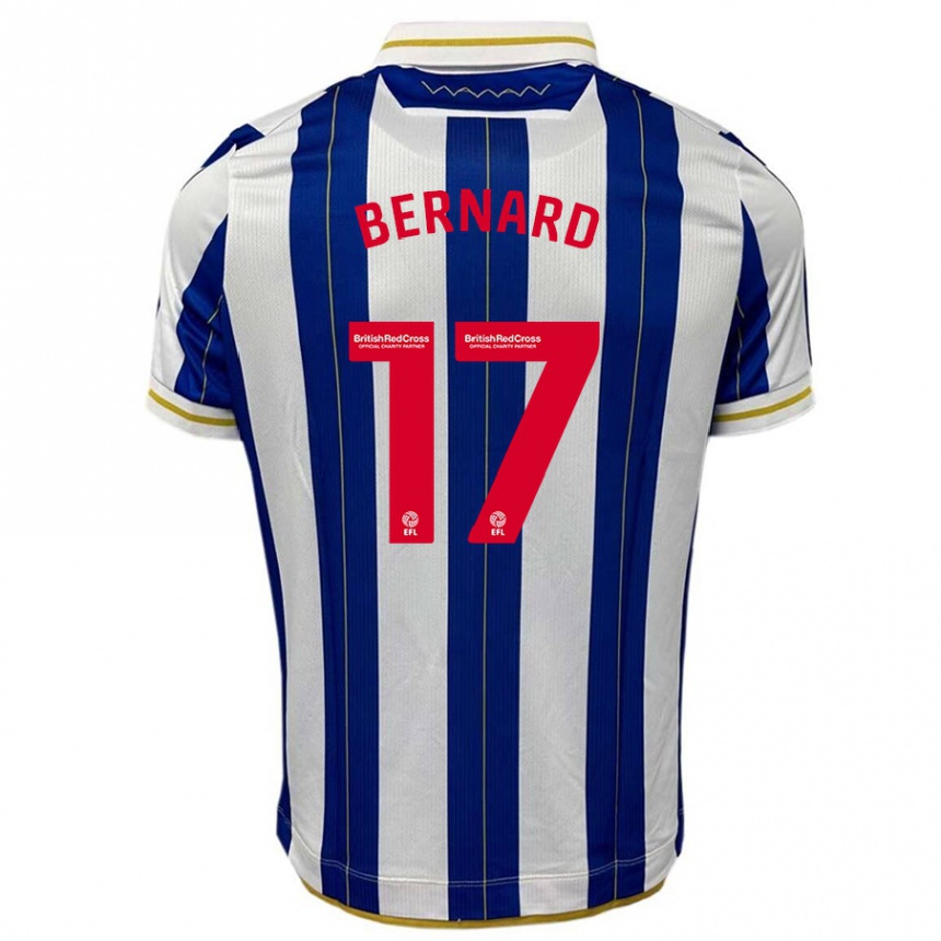 Niño Fútbol Camiseta Di'shon Bernard #17 Azul Blanco 1ª Equipación 2023/24 México