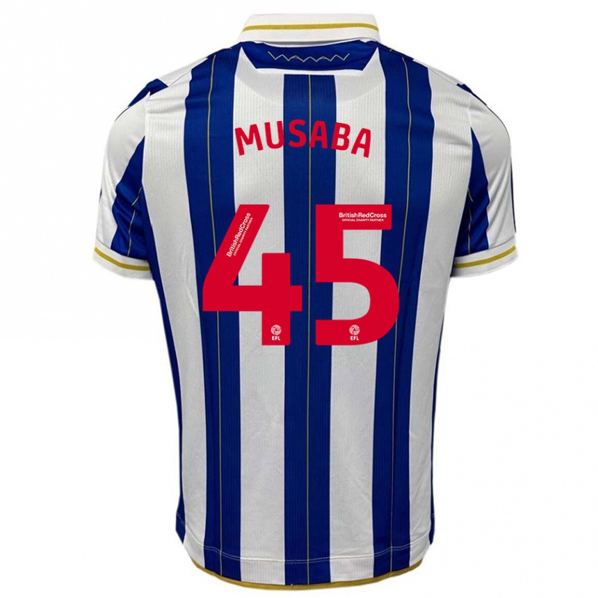 Niño Fútbol Camiseta Anthony Musaba #45 Azul Blanco 1ª Equipación 2023/24 México