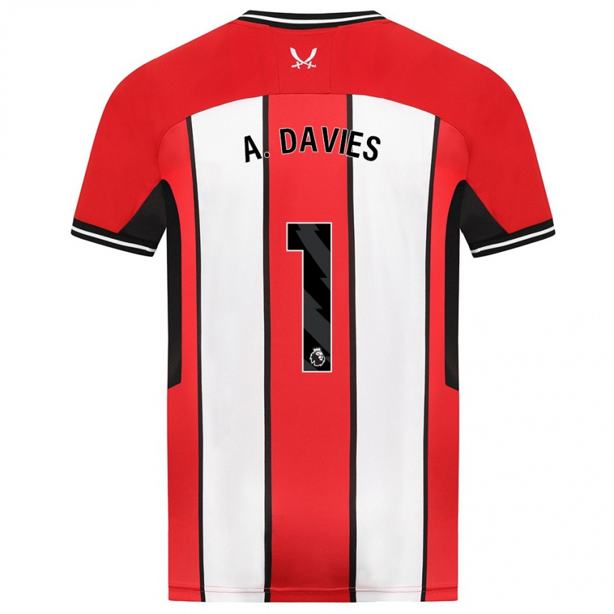 Niño Fútbol Camiseta Adam Davies #1 Rojo 1ª Equipación 2023/24 México