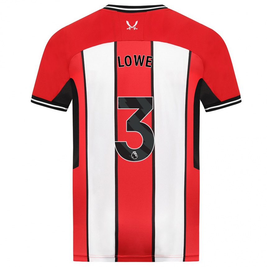 Niño Fútbol Camiseta Max Lowe #3 Rojo 1ª Equipación 2023/24 México