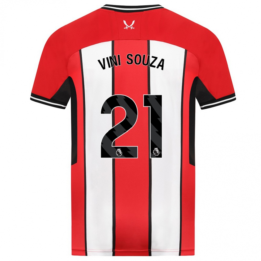 Niño Fútbol Camiseta Vini Souza #21 Rojo 1ª Equipación 2023/24 México