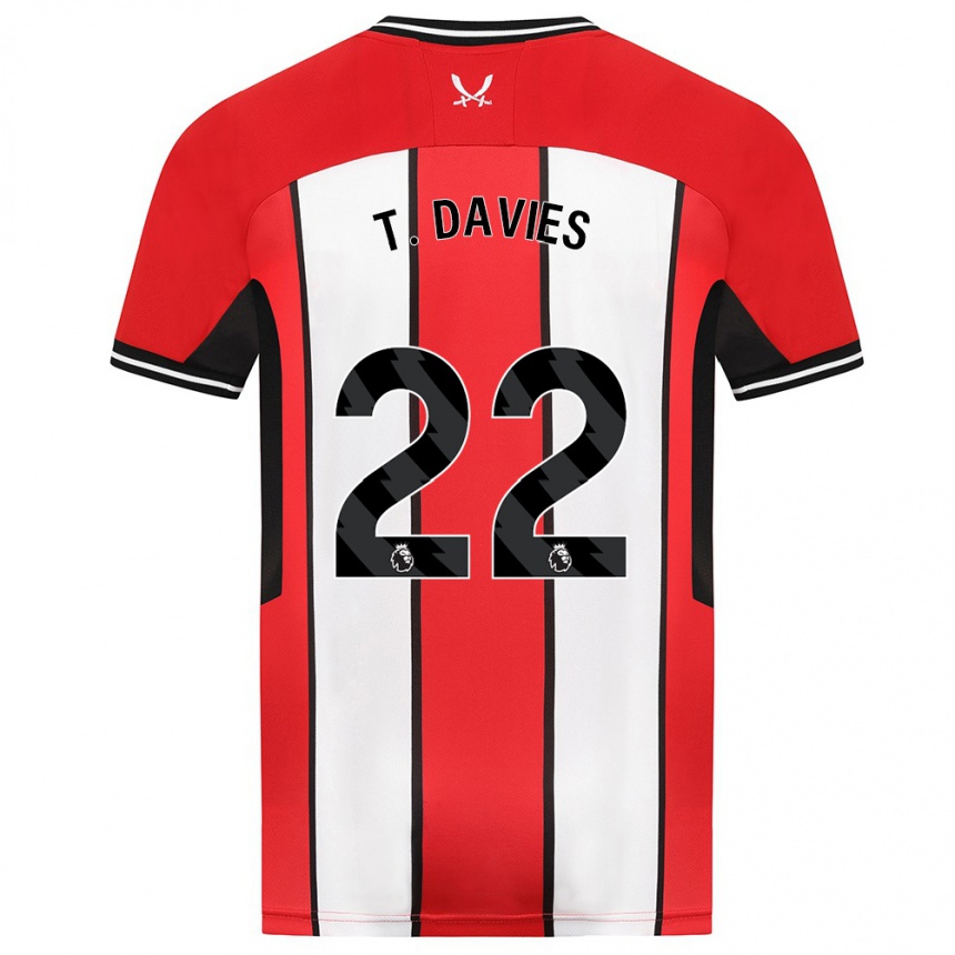 Niño Fútbol Camiseta Tom Davies #22 Rojo 1ª Equipación 2023/24 México