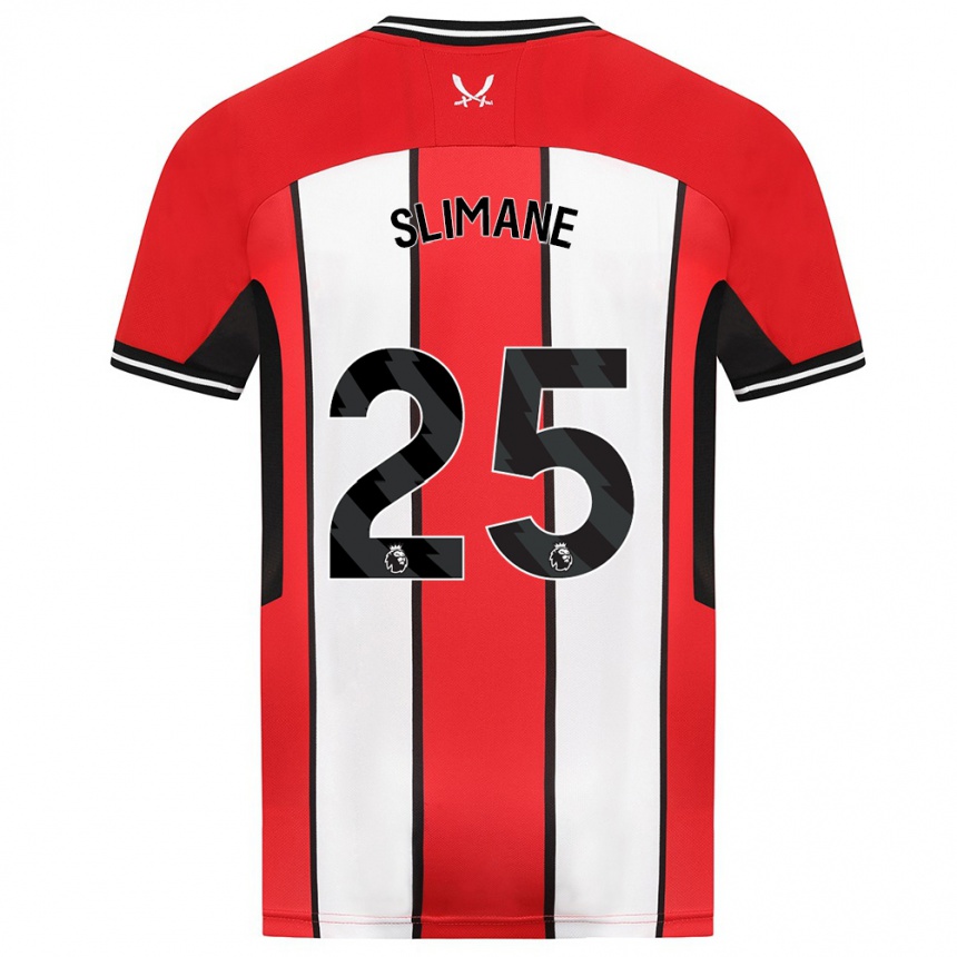 Niño Fútbol Camiseta Anis Slimane #25 Rojo 1ª Equipación 2023/24 México