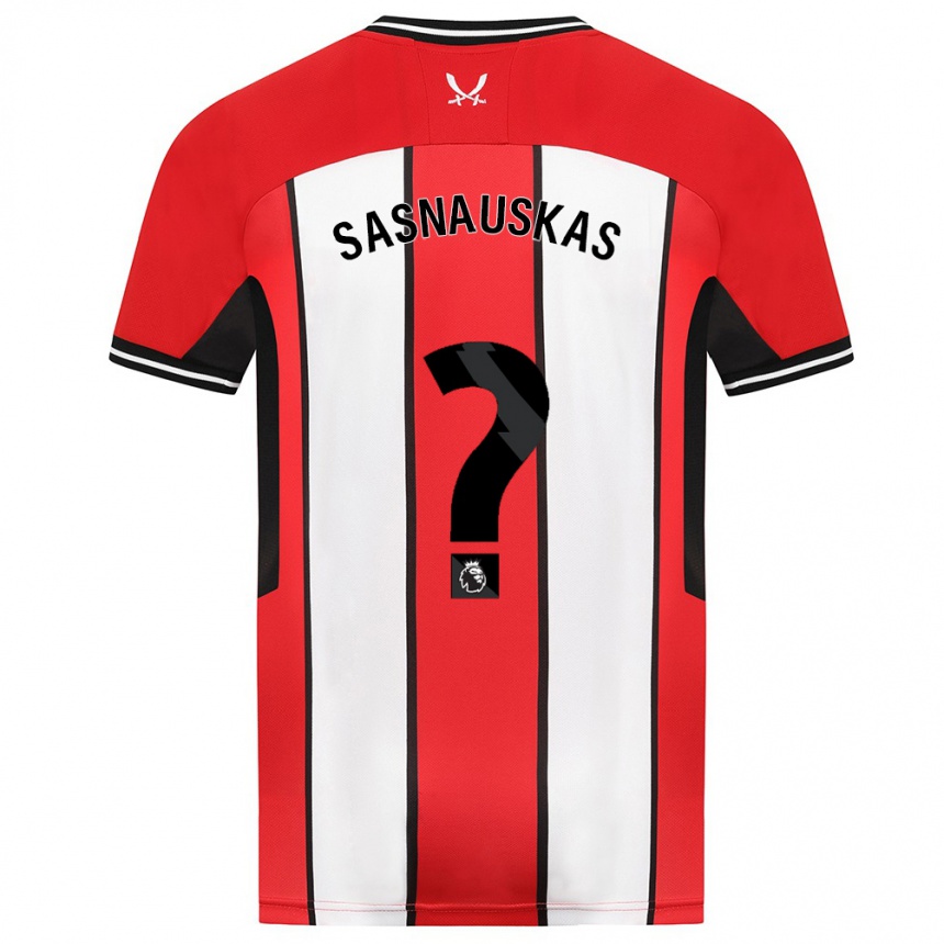 Niño Fútbol Camiseta Dovydas Sasnauskas #0 Rojo 1ª Equipación 2023/24 México