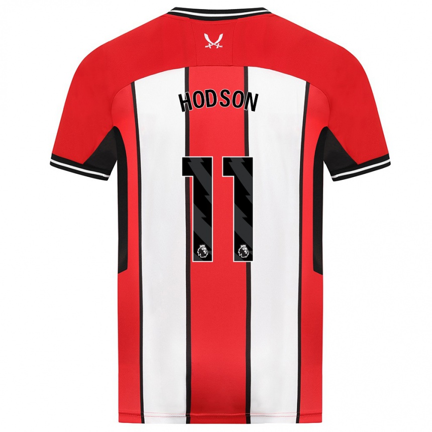 Niño Fútbol Camiseta Ashley Hodson #11 Rojo 1ª Equipación 2023/24 México