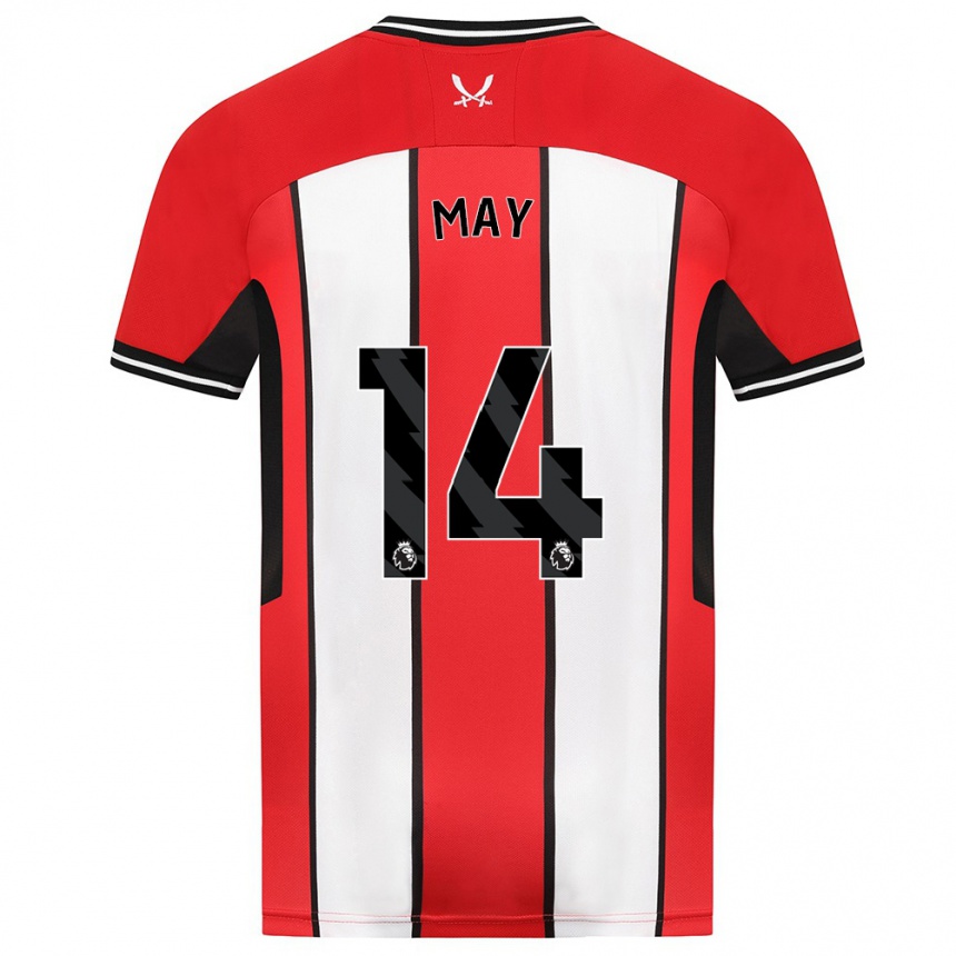 Niño Fútbol Camiseta Ellie May #14 Rojo 1ª Equipación 2023/24 México