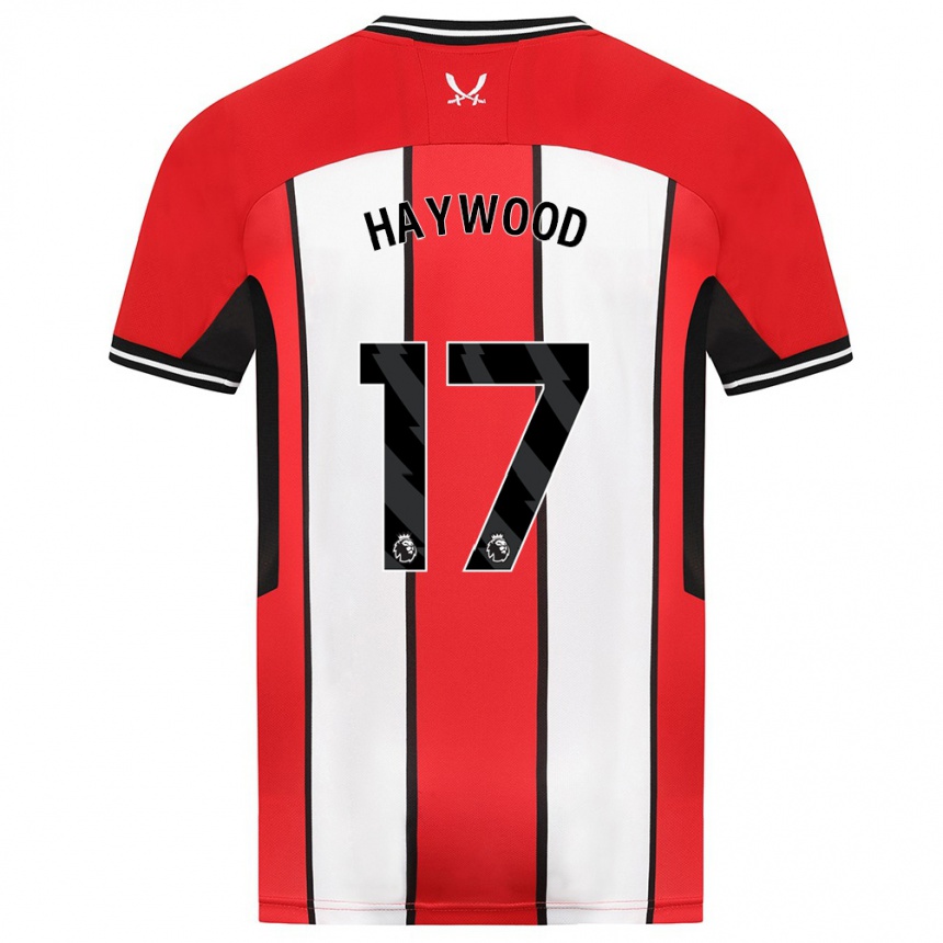 Niño Fútbol Camiseta Sophie Haywood #17 Rojo 1ª Equipación 2023/24 México