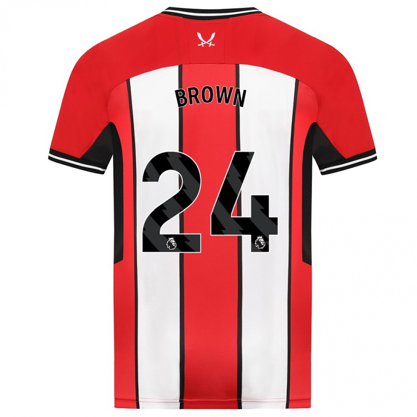 Niño Fútbol Camiseta Rachel Brown #24 Rojo 1ª Equipación 2023/24 México