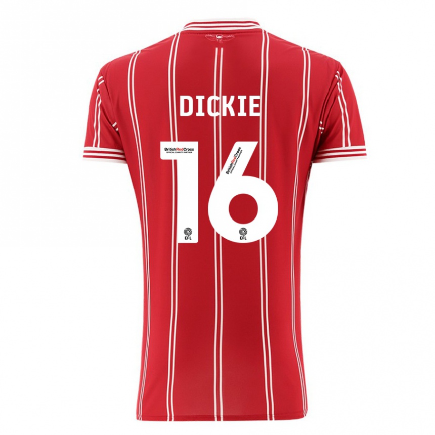 Niño Fútbol Camiseta Rob Dickie #16 Rojo 1ª Equipación 2023/24 México