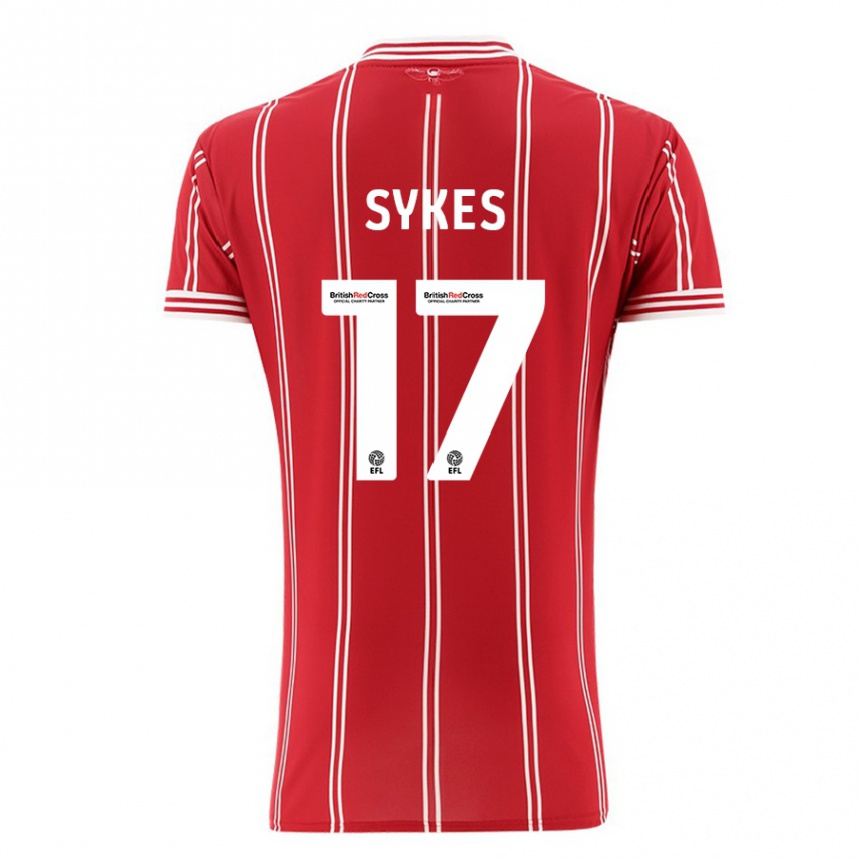 Niño Fútbol Camiseta Mark Sykes #17 Rojo 1ª Equipación 2023/24 México