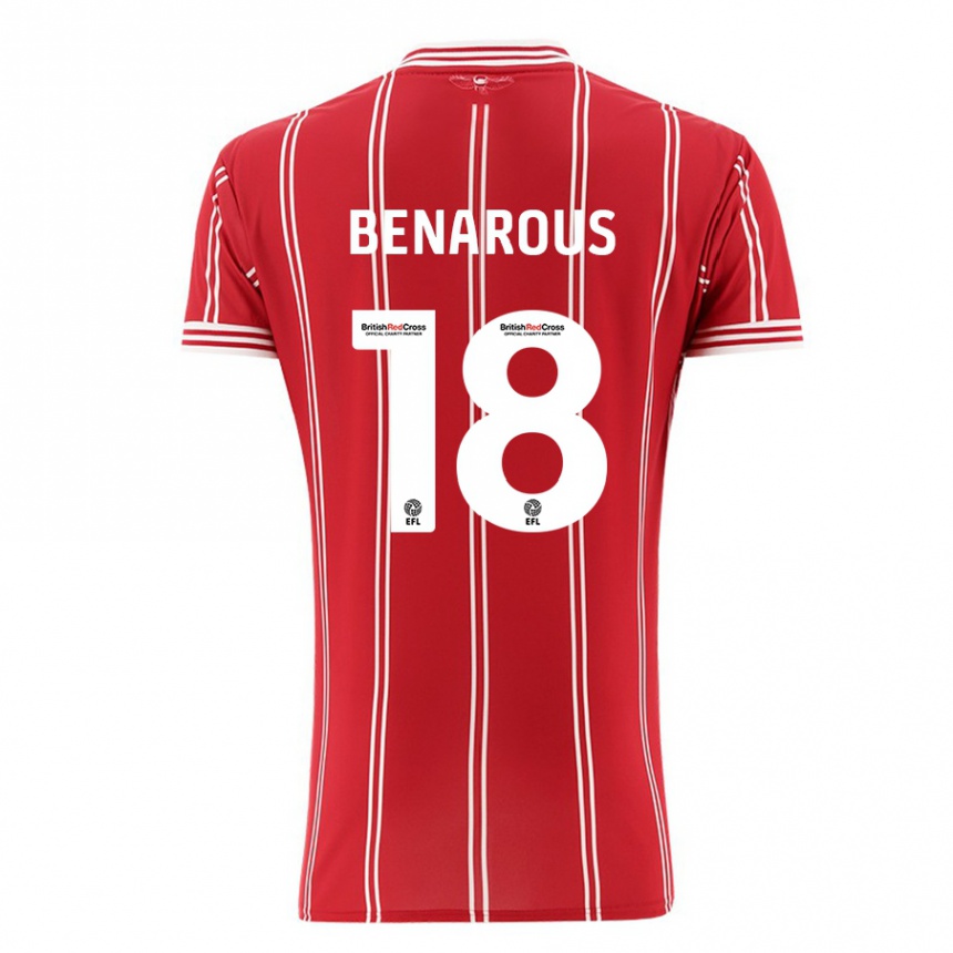 Niño Fútbol Camiseta Ayman Benarous #18 Rojo 1ª Equipación 2023/24 México