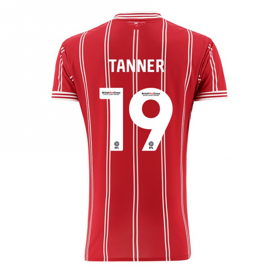 Niño Fútbol Camiseta George Tanner #19 Rojo 1ª Equipación 2023/24 México