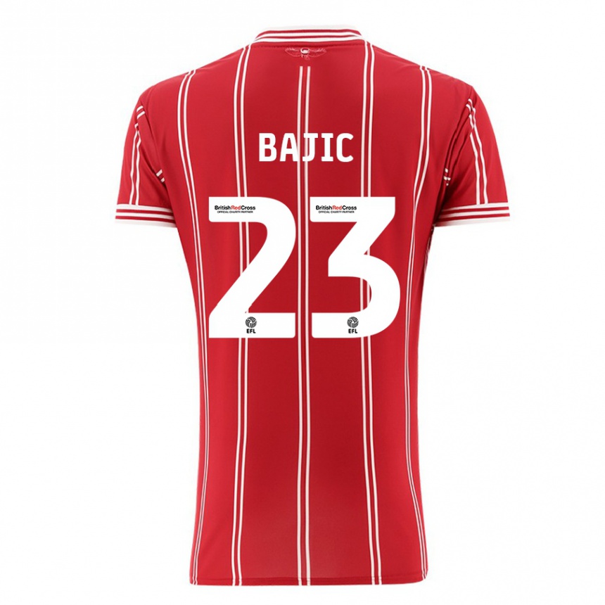 Niño Fútbol Camiseta Stefan Bajic #23 Rojo 1ª Equipación 2023/24 México