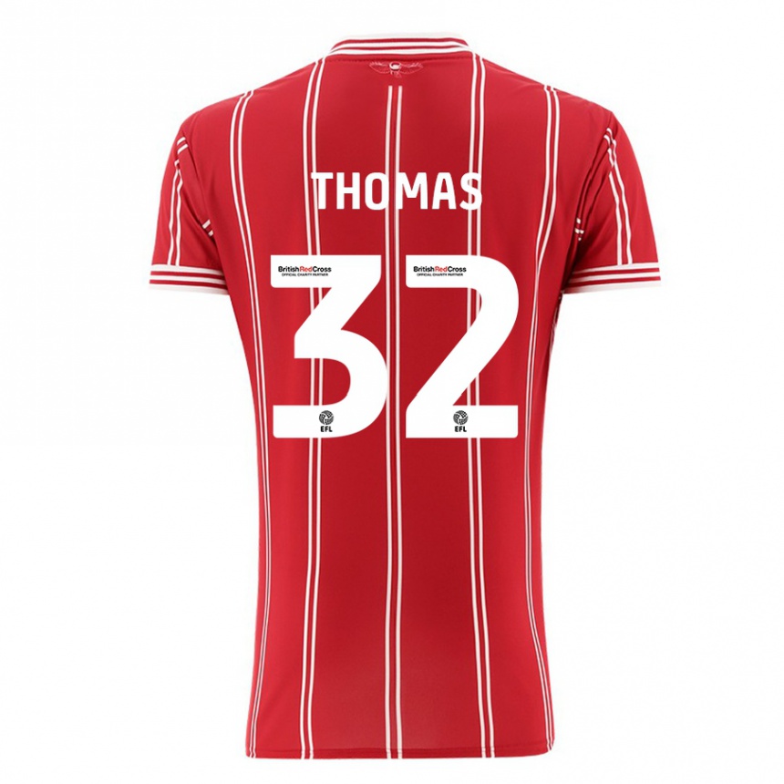 Niño Fútbol Camiseta Lewis Thomas #32 Rojo 1ª Equipación 2023/24 México