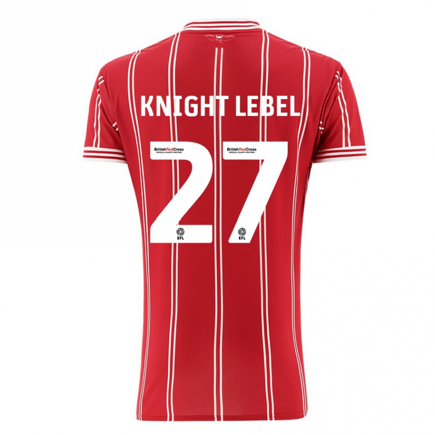 Niño Fútbol Camiseta Jamie Knight-Lebel #27 Rojo 1ª Equipación 2023/24 México