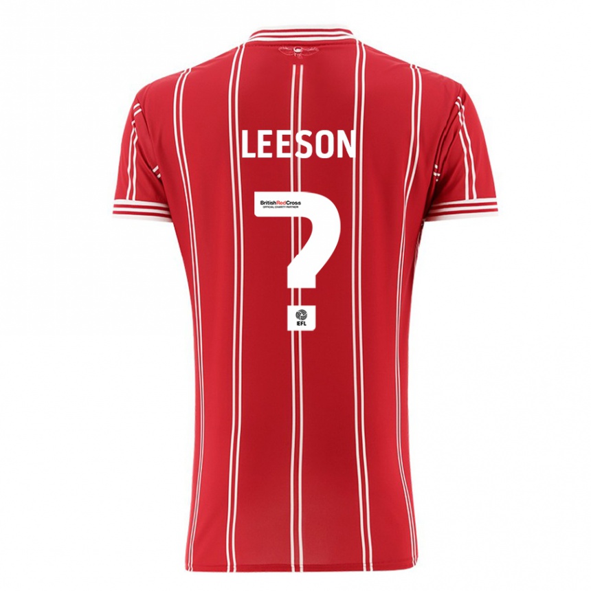 Niño Fútbol Camiseta Harry Leeson #0 Rojo 1ª Equipación 2023/24 México