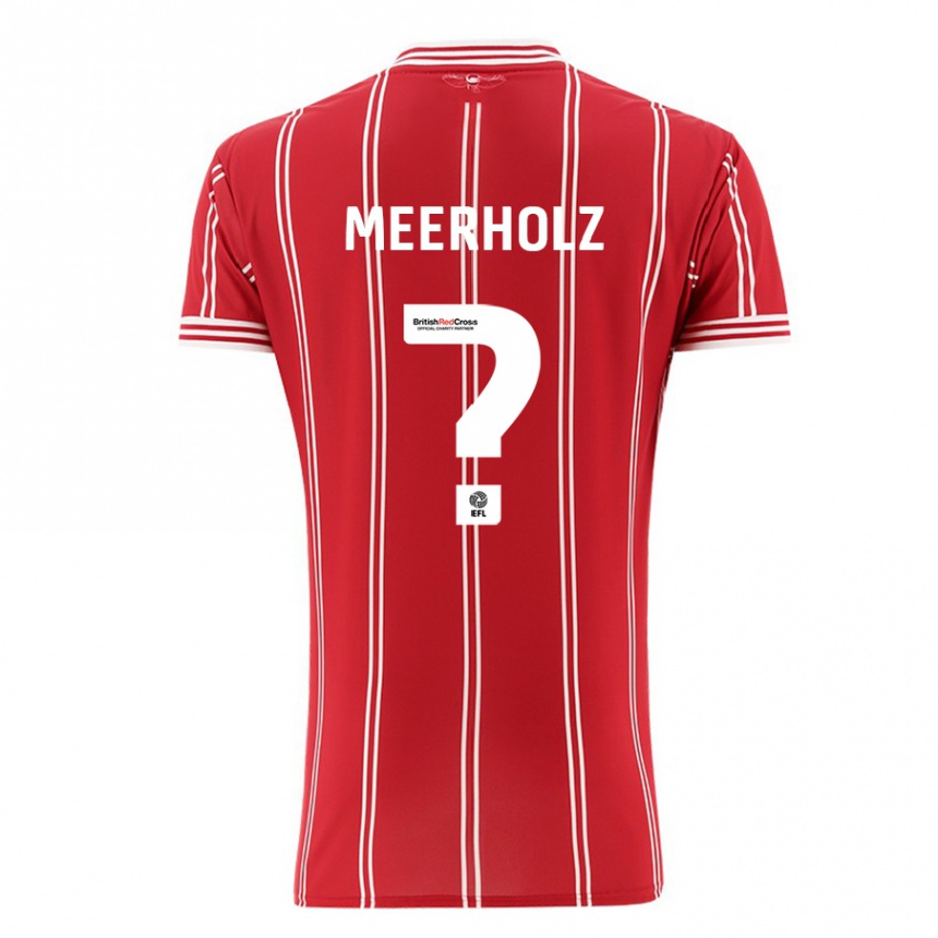 Niño Fútbol Camiseta Jed Meerholz #0 Rojo 1ª Equipación 2023/24 México