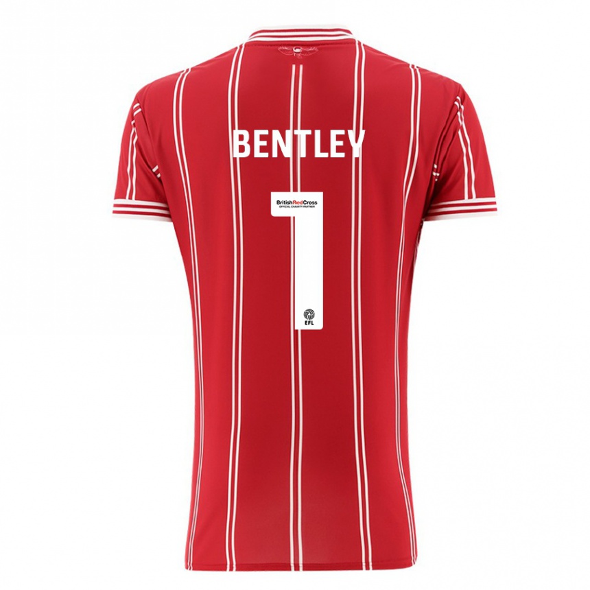 Niño Fútbol Camiseta Fran Bentley #1 Rojo 1ª Equipación 2023/24 México