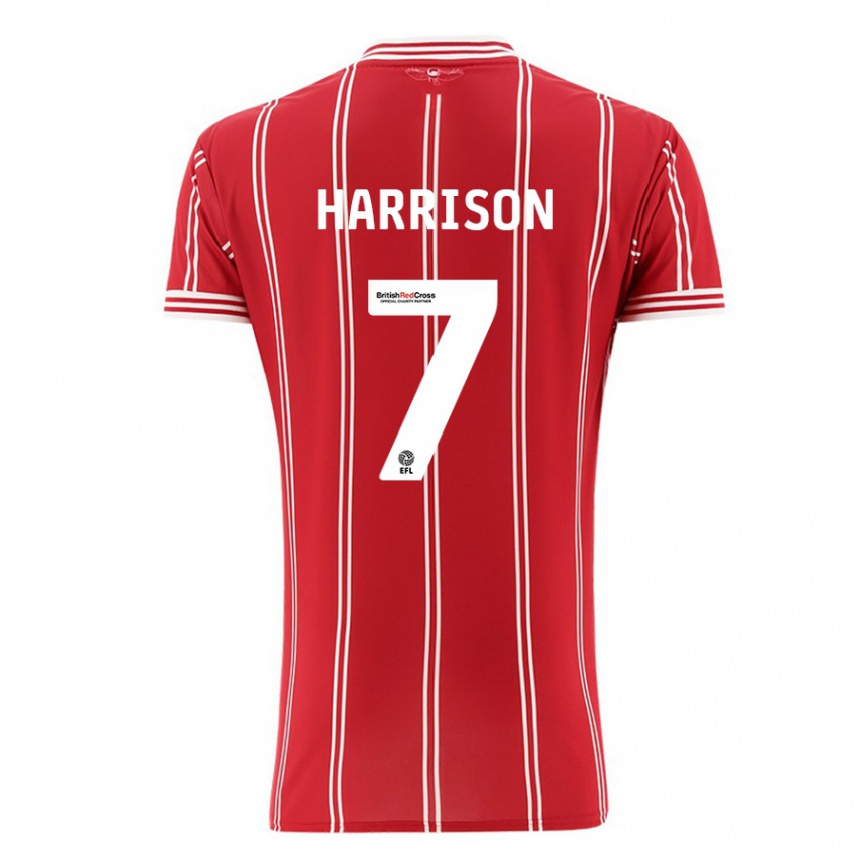 Niño Fútbol Camiseta Abi Harrison #7 Rojo 1ª Equipación 2023/24 México