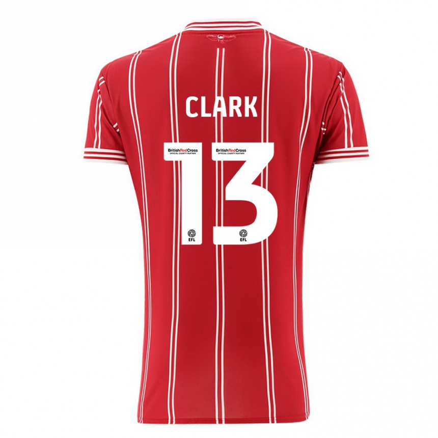 Niño Fútbol Camiseta Olivia Clark #13 Rojo 1ª Equipación 2023/24 México