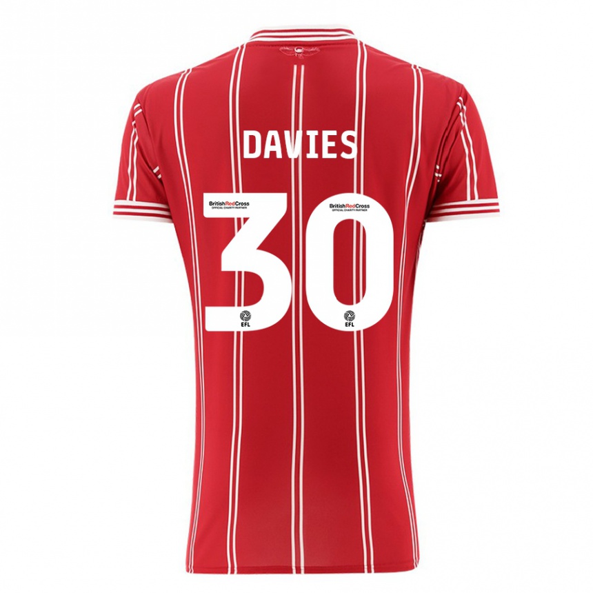 Niño Fútbol Camiseta Yasmin Davies #30 Rojo 1ª Equipación 2023/24 México