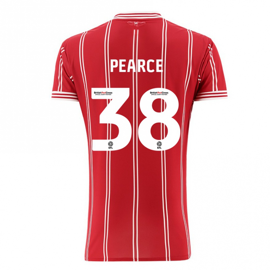 Niño Fútbol Camiseta Manon Pearce #38 Rojo 1ª Equipación 2023/24 México