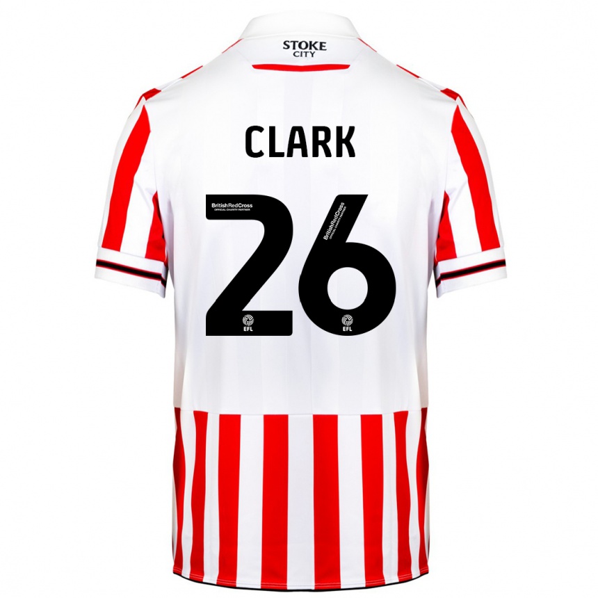 Niño Fútbol Camiseta Ciaran Clark #26 Rojo Blanco 1ª Equipación 2023/24 México