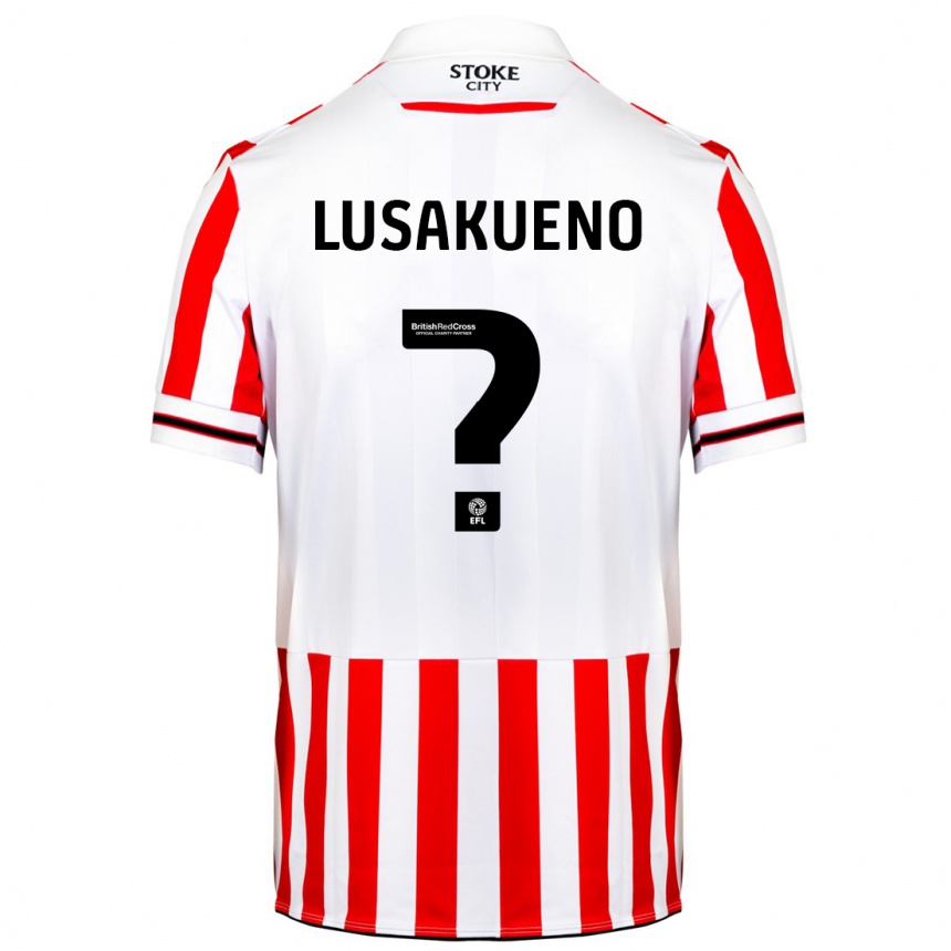 Niño Fútbol Camiseta Matty Lusakueno #0 Rojo Blanco 1ª Equipación 2023/24 México