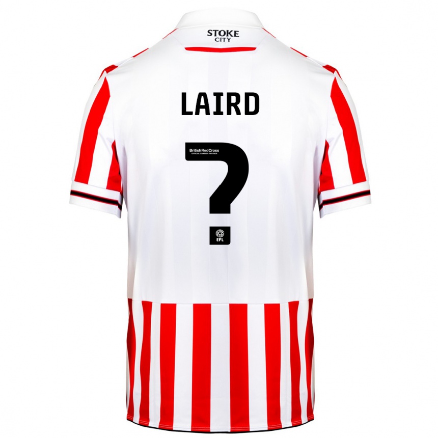 Niño Fútbol Camiseta Logan Laird #0 Rojo Blanco 1ª Equipación 2023/24 México