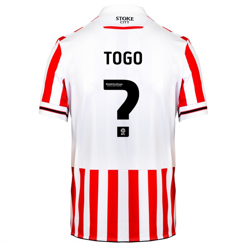 Niño Fútbol Camiseta Ian Togo #0 Rojo Blanco 1ª Equipación 2023/24 México