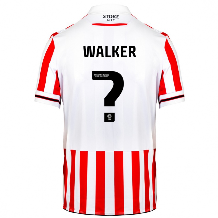 Niño Fútbol Camiseta Lewis Walker #0 Rojo Blanco 1ª Equipación 2023/24 México