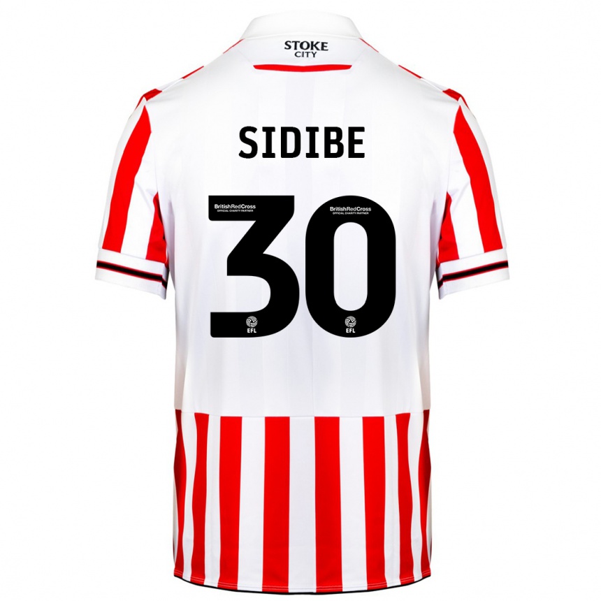 Niño Fútbol Camiseta Souleymane Sidibe #30 Rojo Blanco 1ª Equipación 2023/24 México