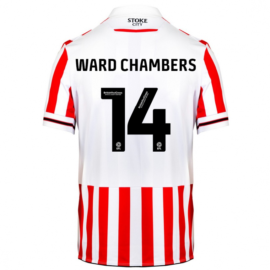 Niño Fútbol Camiseta Courtnay Ward-Chambers #14 Rojo Blanco 1ª Equipación 2023/24 México