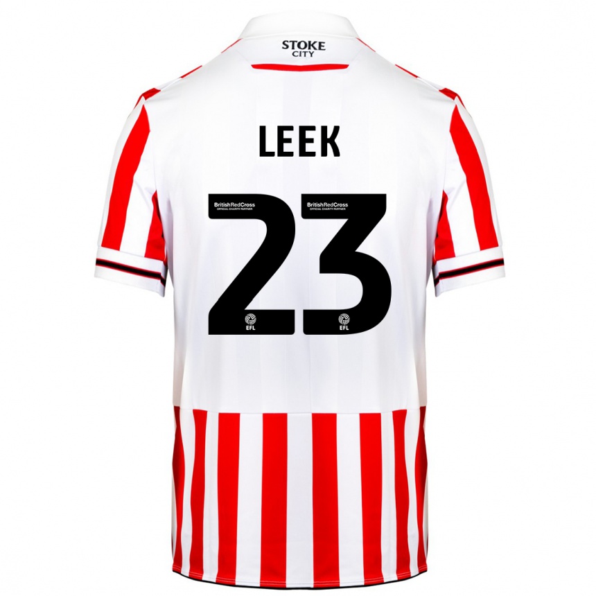 Niño Fútbol Camiseta Ellie Leek #23 Rojo Blanco 1ª Equipación 2023/24 México