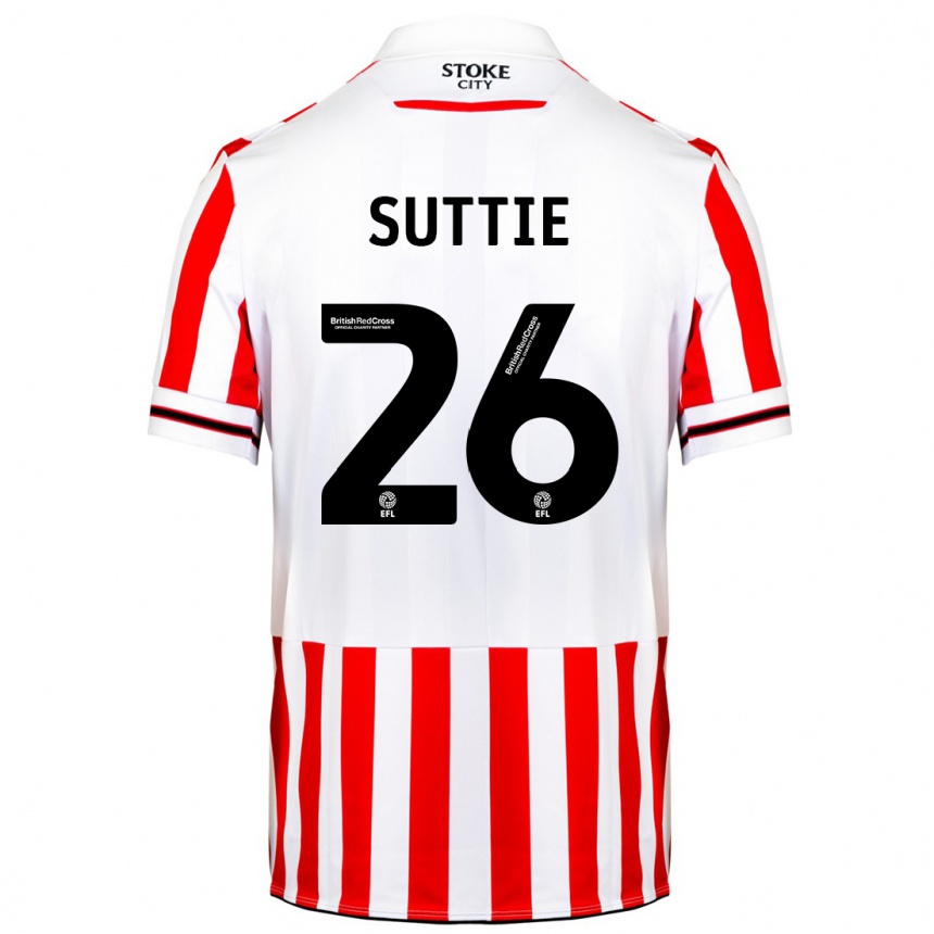 Niño Fútbol Camiseta Arabella Suttie #26 Rojo Blanco 1ª Equipación 2023/24 México