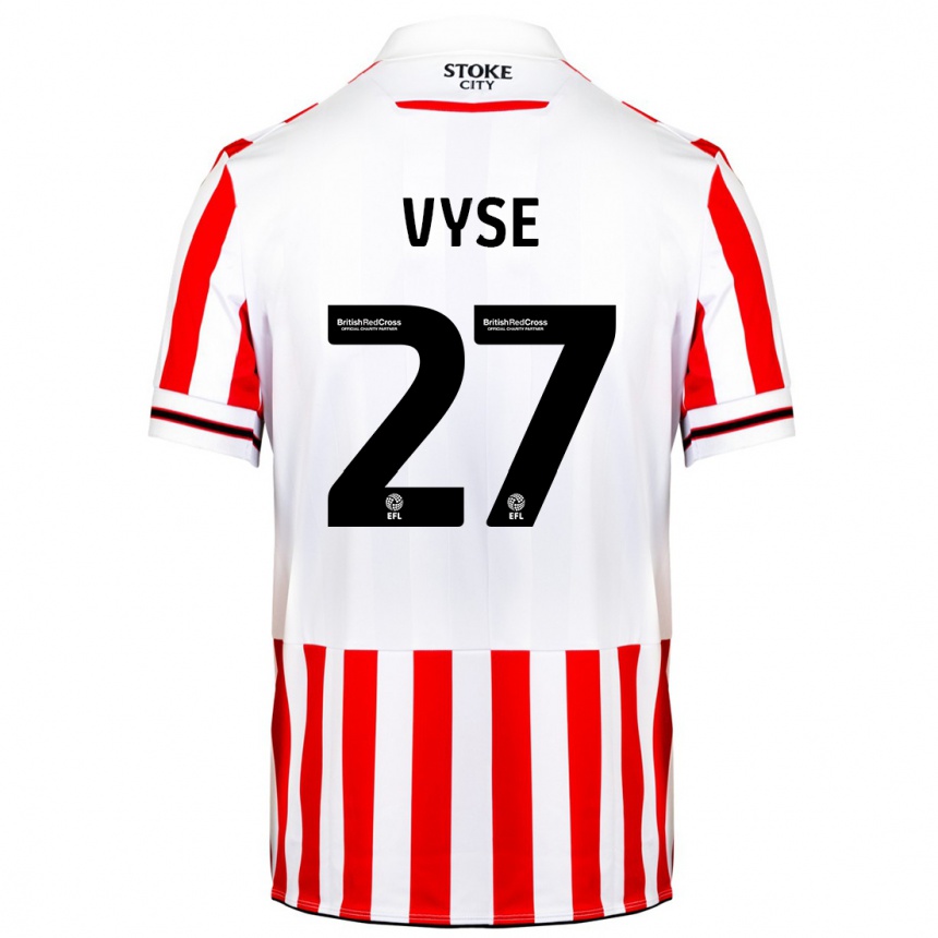 Niño Fútbol Camiseta Ryah Vyse #27 Rojo Blanco 1ª Equipación 2023/24 México