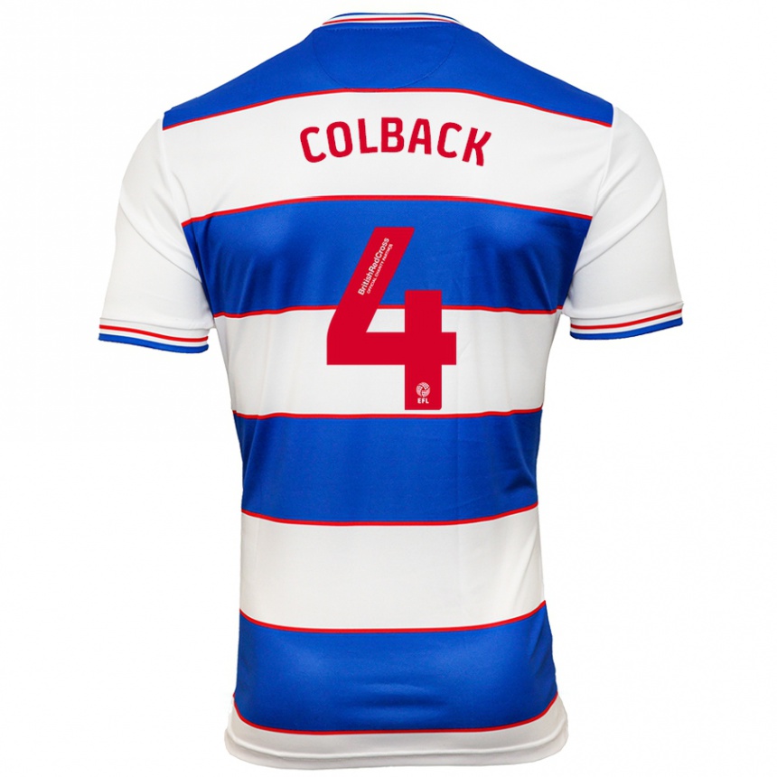 Niño Fútbol Camiseta Jack Colback #4 Blanco Azul 1ª Equipación 2023/24 México