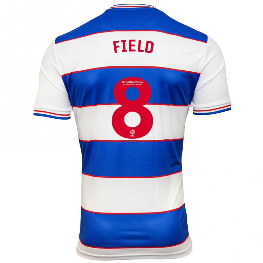 Niño Fútbol Camiseta Sam Field #8 Blanco Azul 1ª Equipación 2023/24 México