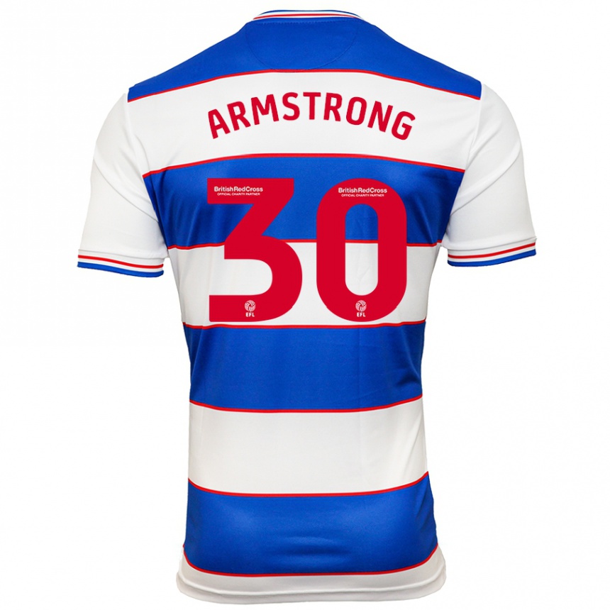 Niño Fútbol Camiseta Sinclair Armstrong #30 Blanco Azul 1ª Equipación 2023/24 México