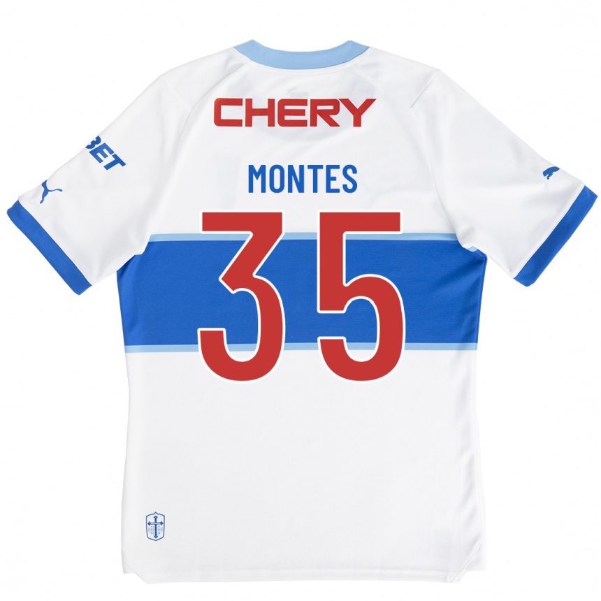Niño Fútbol Camiseta Clemente Montes #35 Blanco 1ª Equipación 2023/24 México