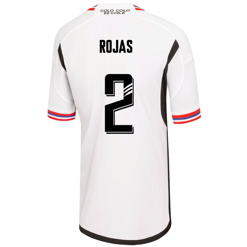 Niño Fútbol Camiseta Jeyson Rojas #2 Blanco 1ª Equipación 2023/24 México