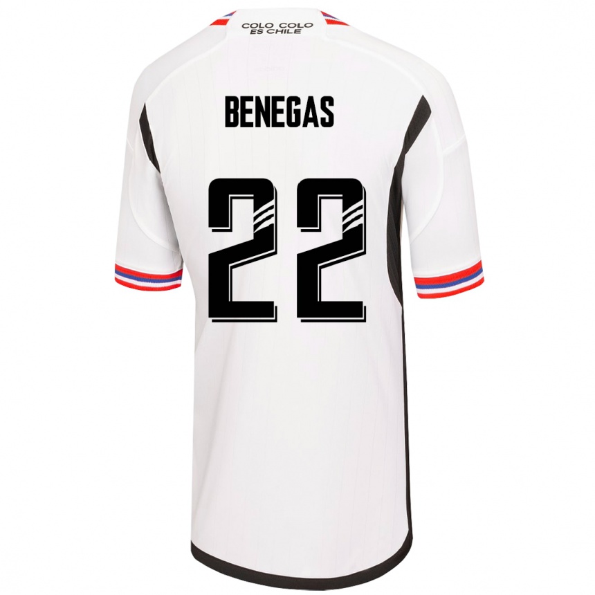 Niño Fútbol Camiseta Leandro Benegas #22 Blanco 1ª Equipación 2023/24 México