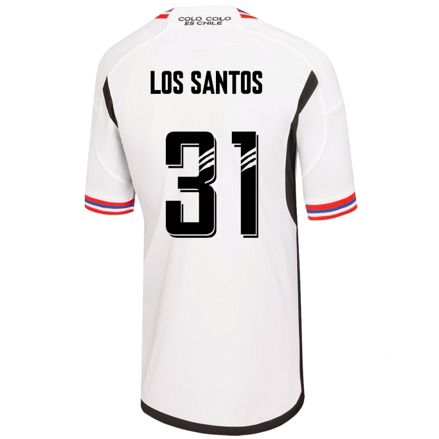 Niño Fútbol Camiseta Matías De Los Santos #31 Blanco 1ª Equipación 2023/24 México