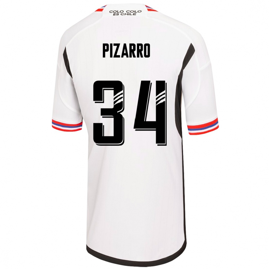 Niño Fútbol Camiseta Vicente Pizarro #34 Blanco 1ª Equipación 2023/24 México