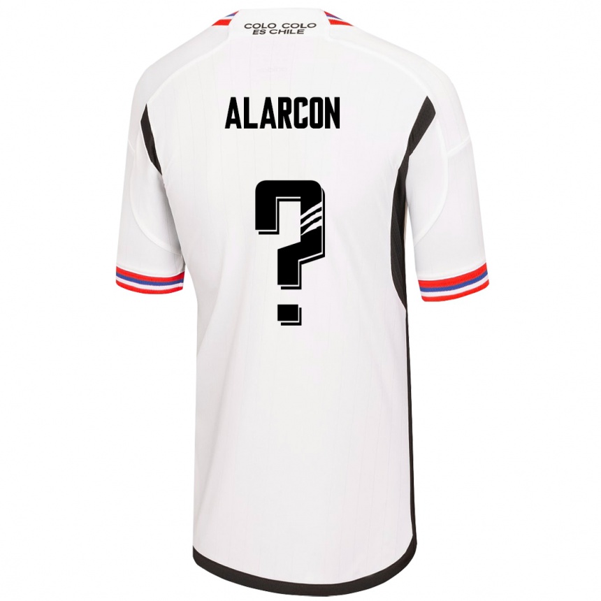 Niño Fútbol Camiseta Cristian Alarcón #0 Blanco 1ª Equipación 2023/24 México