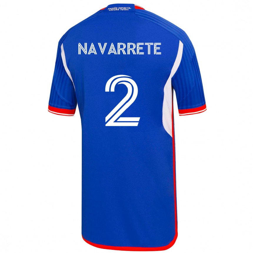 Niño Fútbol Camiseta Daniel Navarrete #2 Azul 1ª Equipación 2023/24 México